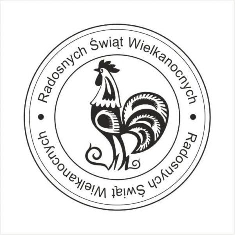 Stempel gumowy Crafty Moly Radosnych Świąt Kogut